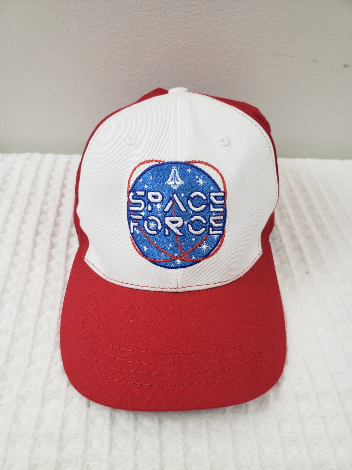 Cali-Fame Official Donald Trump Space Force MAGA 2020 Hat Red RARE