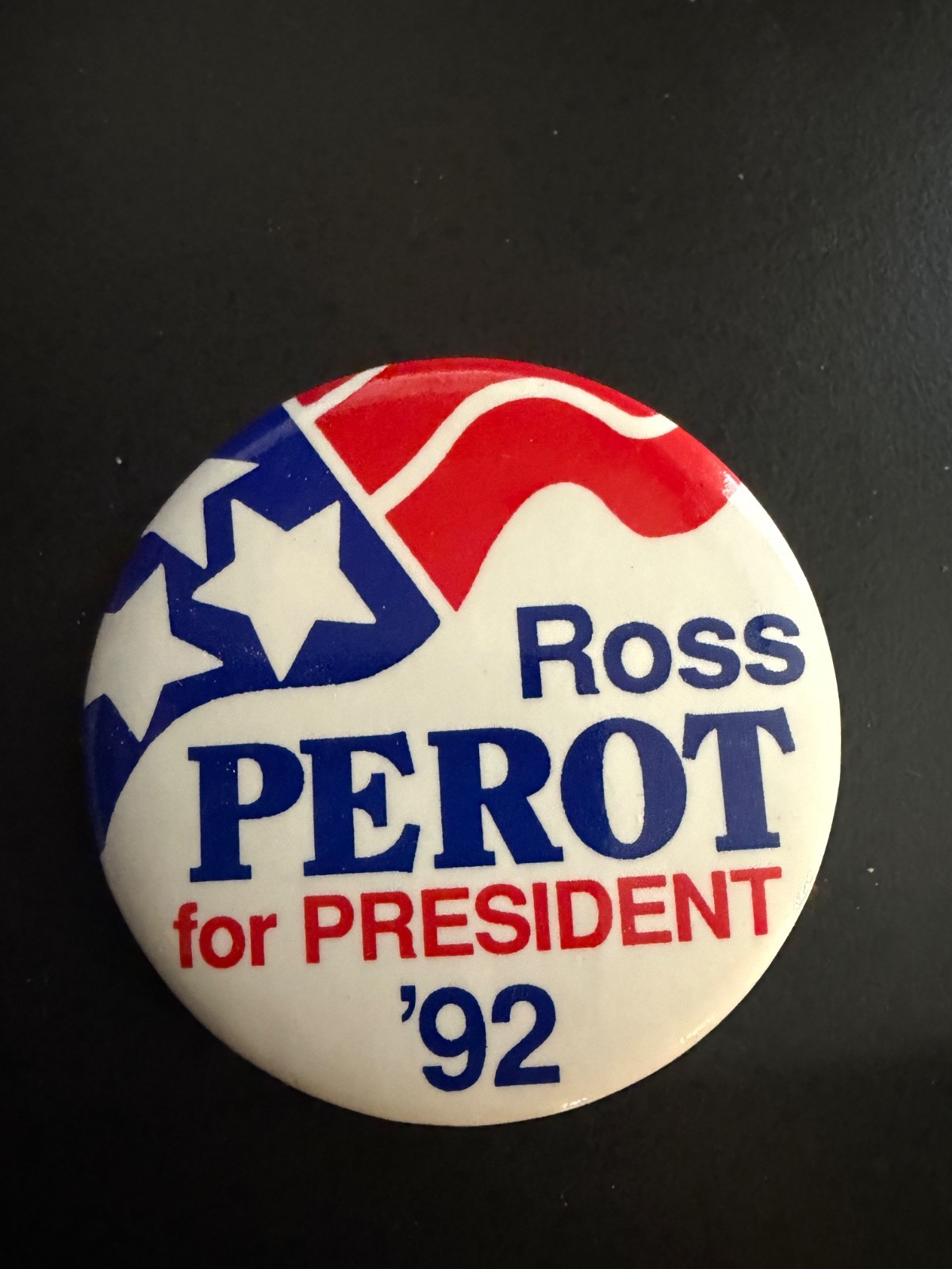 1992 Ross Perot Presidential Election Button Pin Campaign