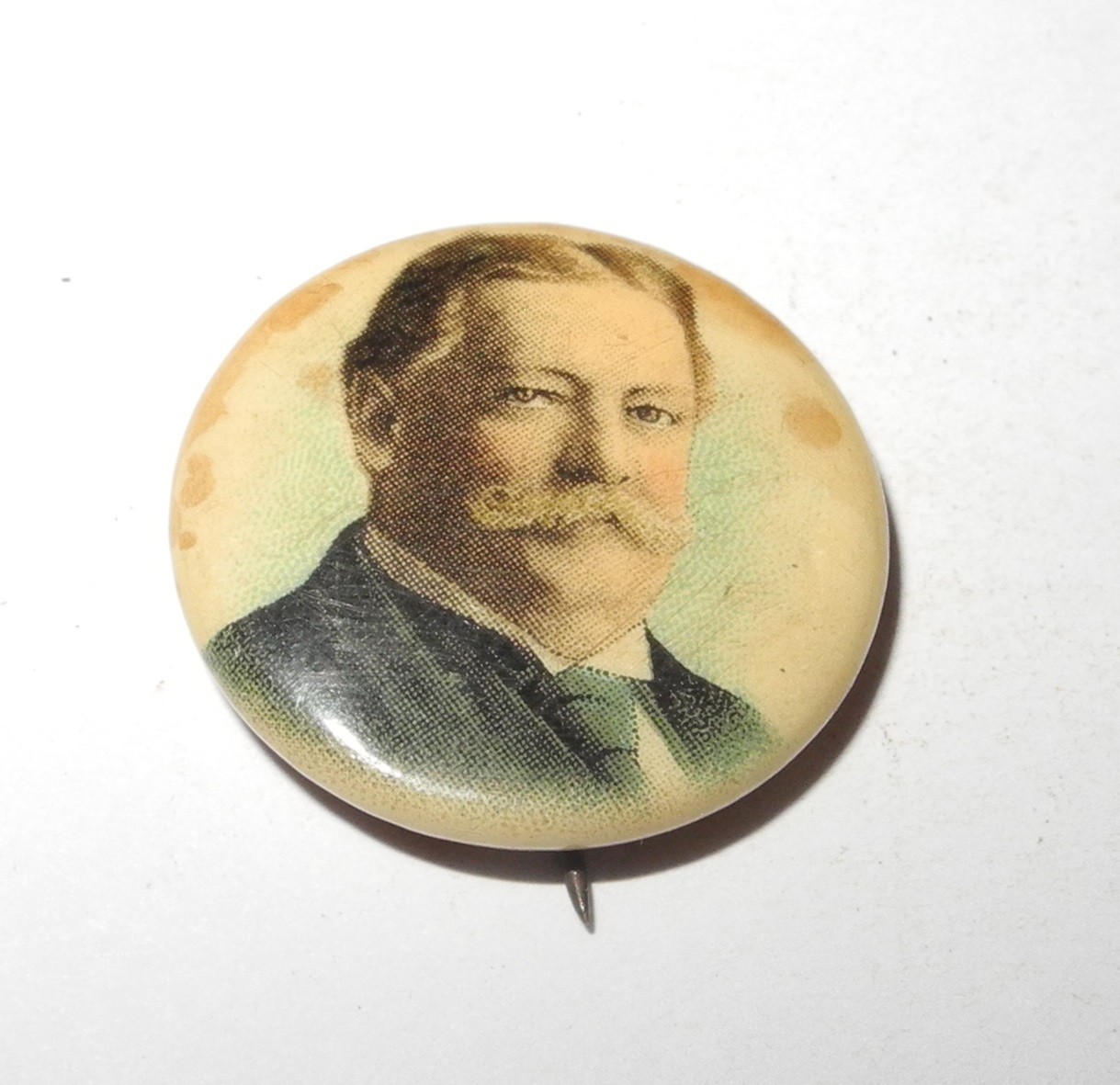 1908 William Howard Taft Political Campaign President Election Button 7/8″ Pin