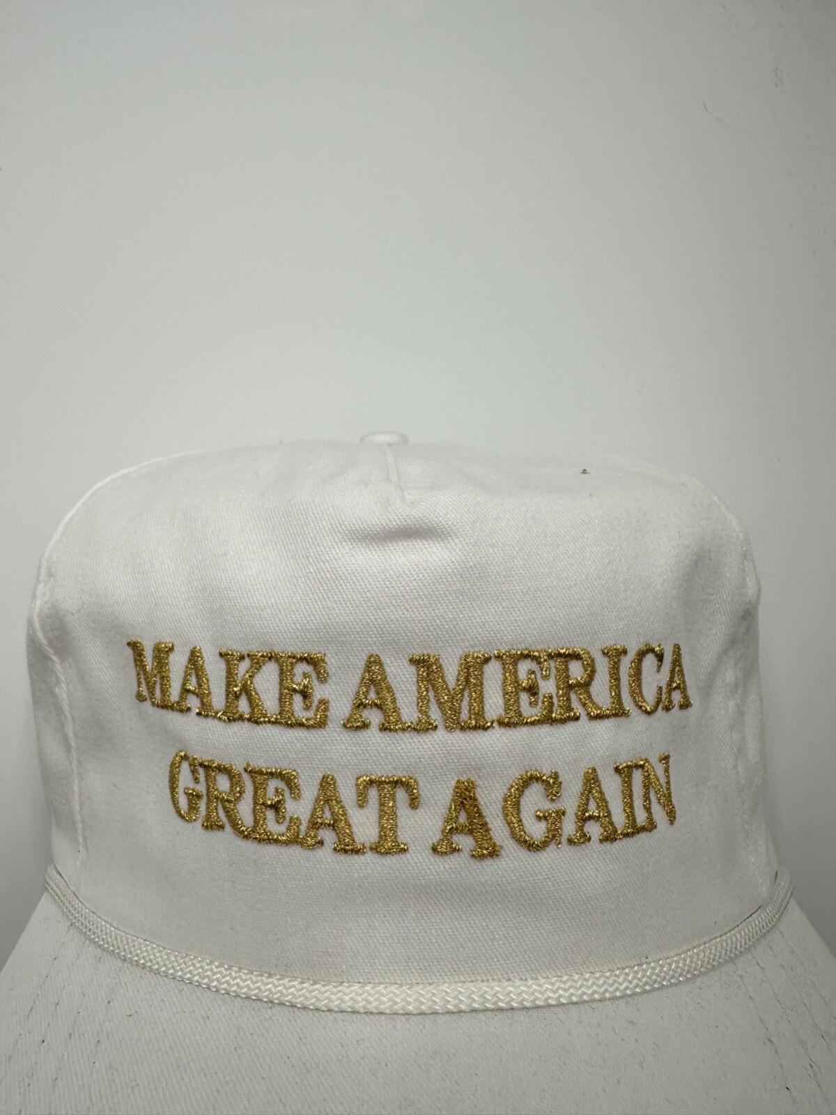 Official Make America Great Again Trump Cali Fame White Snapback Hat Cap