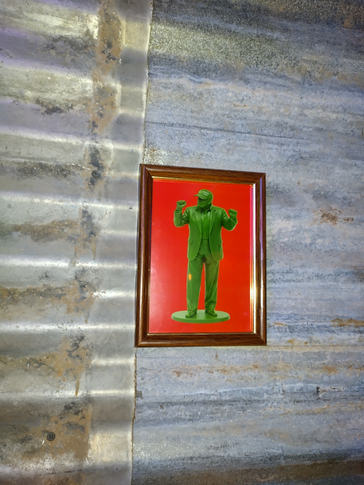 Trump Dancing Plastic Army Man Framed Art Print MAGA Make America Great Again