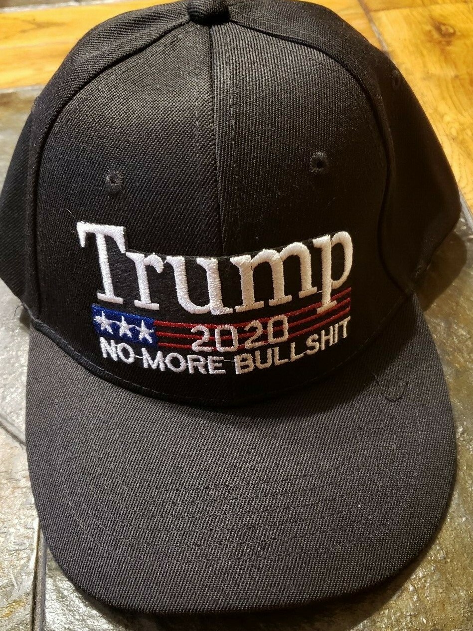 Black – TRUMP- 2020 HAT “No More Bullshit”-