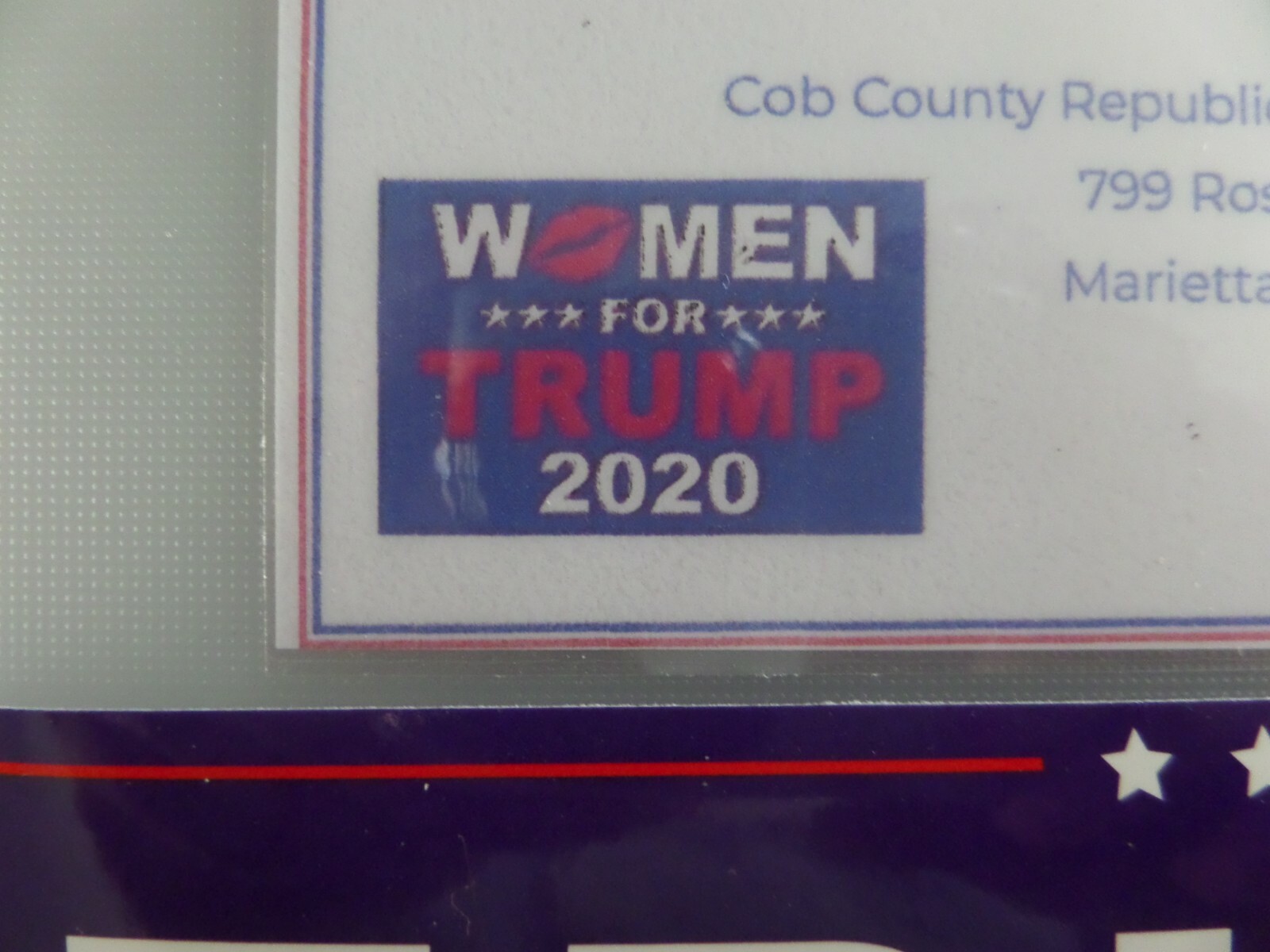 DONALD TRUMP-” MAGA RALLY” WOMEN 4 TRUMP 2020, 8-22-19, MARIETTA, GA, TICKET +BS