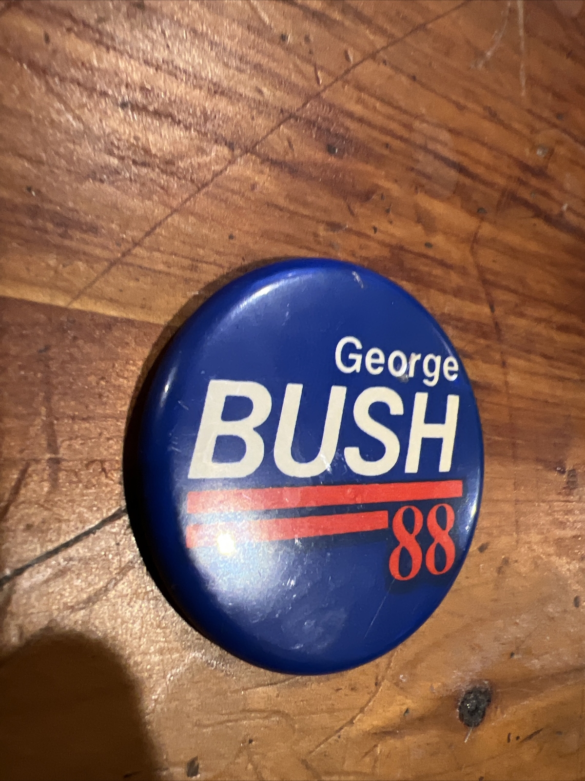 George Bush 1988 Campaign Pin Pinback Button 1.25″, rare GOP primary