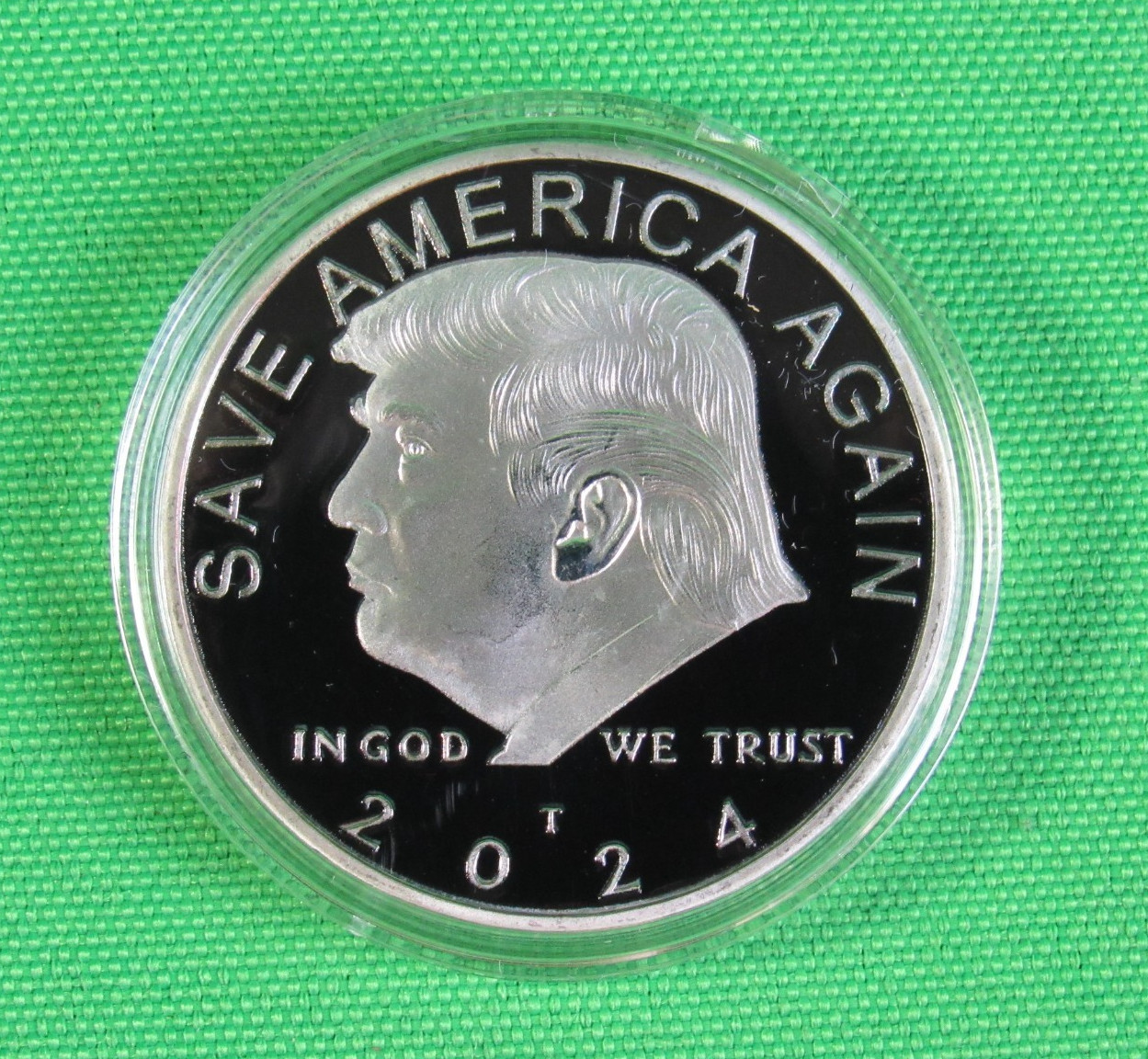 Trump 2024 24K Coin – “Save America Again” (Silver) (KL/2016/60520)