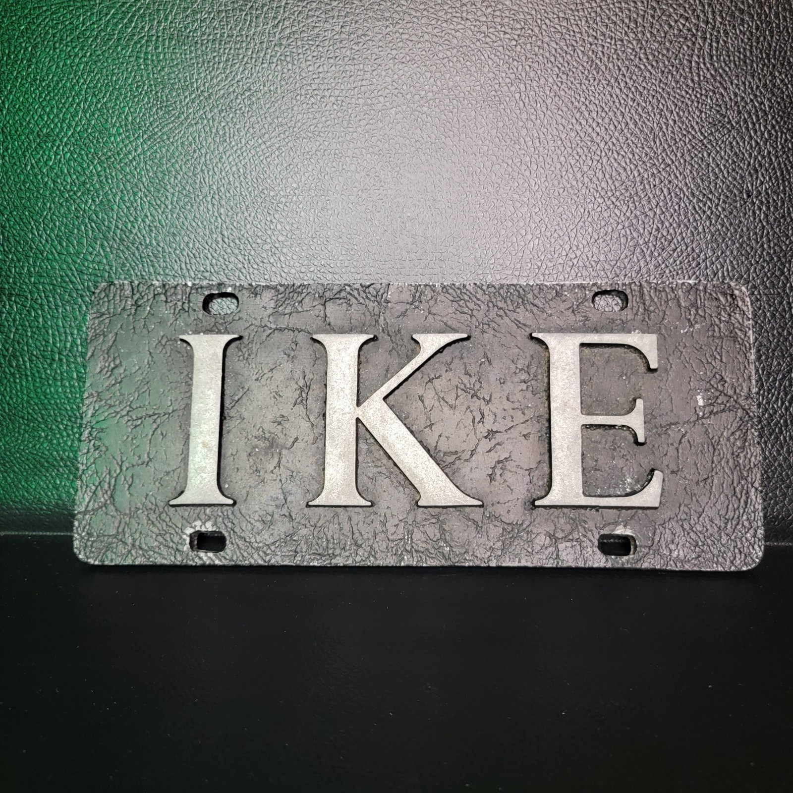 Rare Steel 1952 I Like Ike License Plate PARADE PLATE “IKE” 1 OF 1 Eisenhower***
