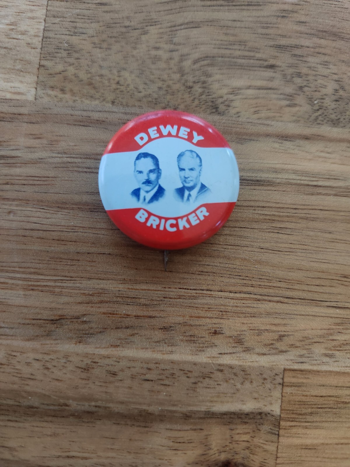 Dewey / Bricker Reproduction 1972 BUTTON Pin Vintage Presidential Campaign