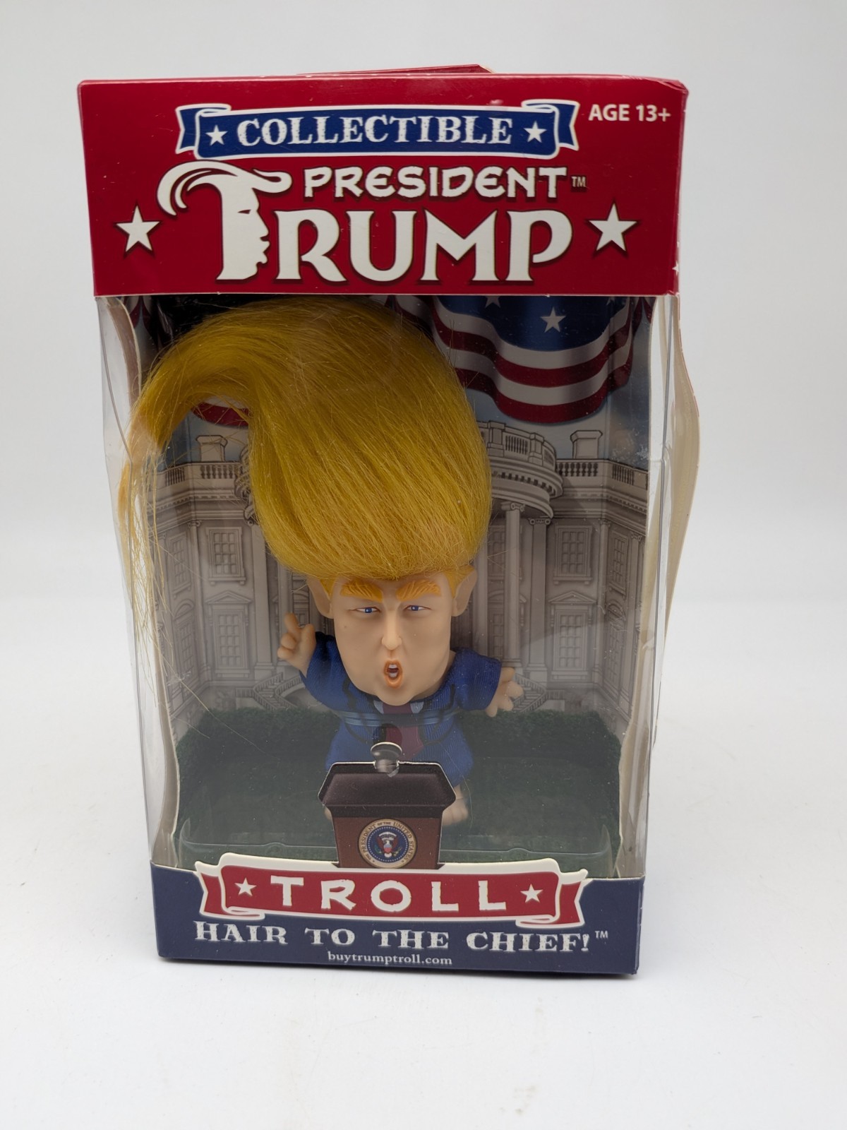 New 2017 President Donald Trump Collectible Troll Doll Hair To The Chief