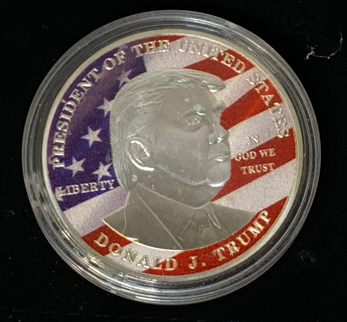 45Th President Donald Trump EAGLE USA Flag Commemorative Coin NEW