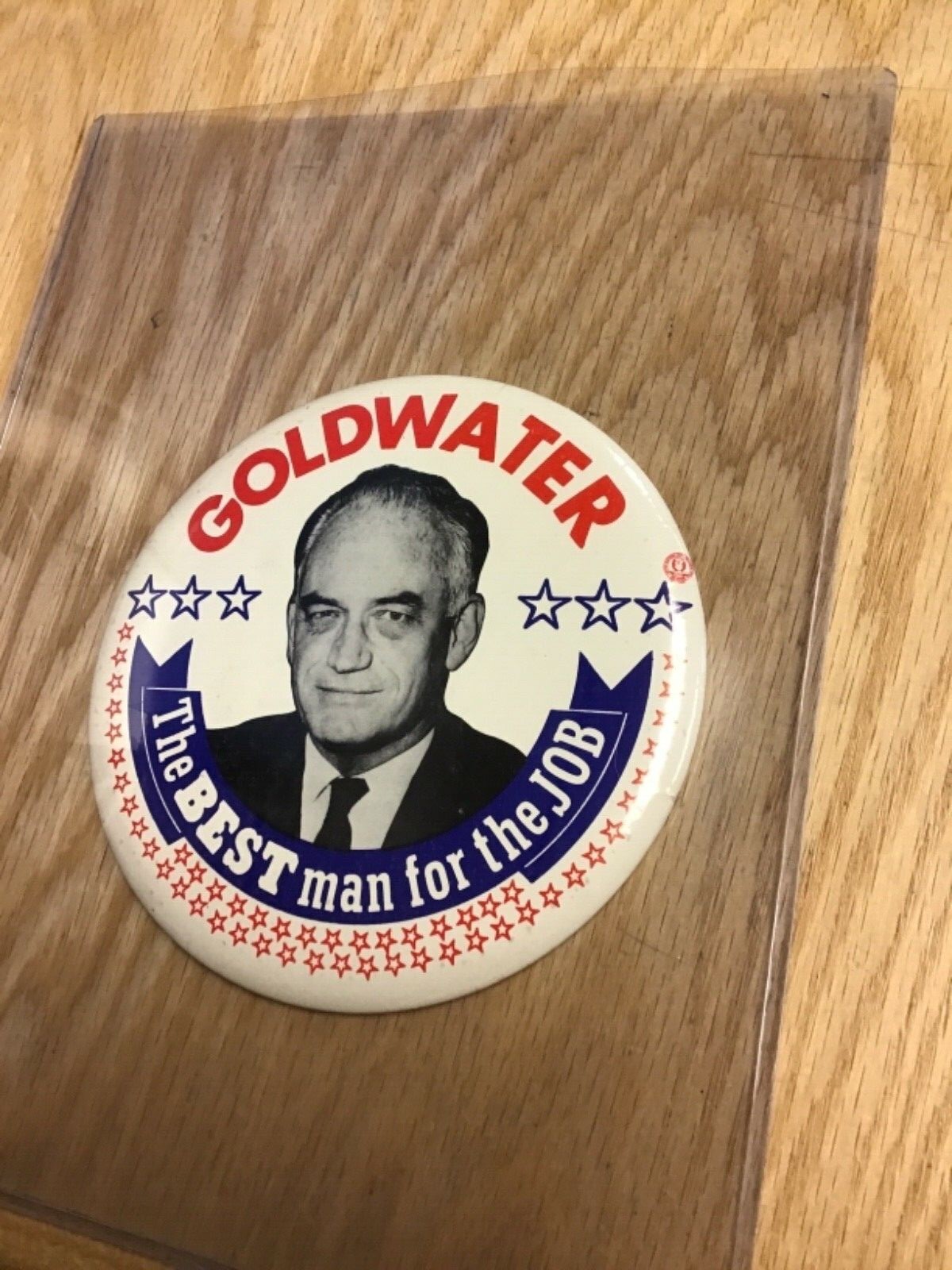 Vintage 1960’s Barry Goldwater Presidential 6 Inch Pin