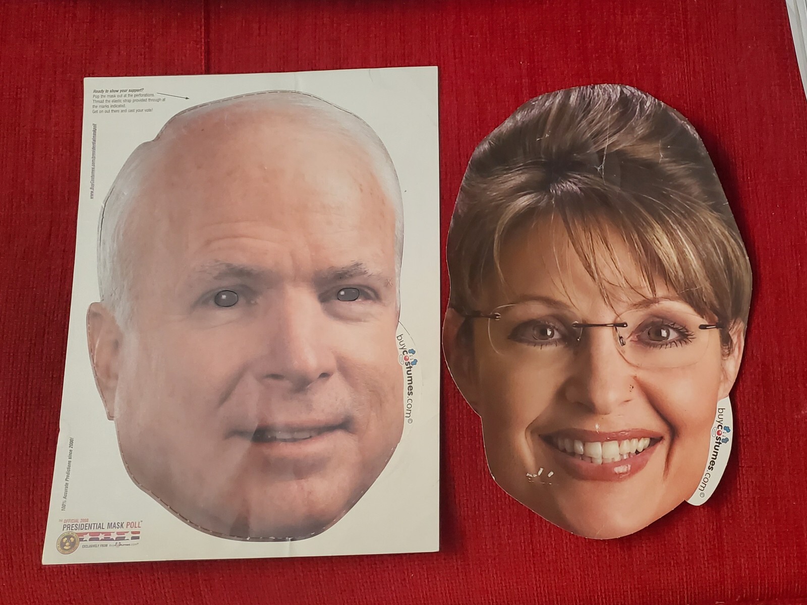 McCain/Palin Campaign Masks
