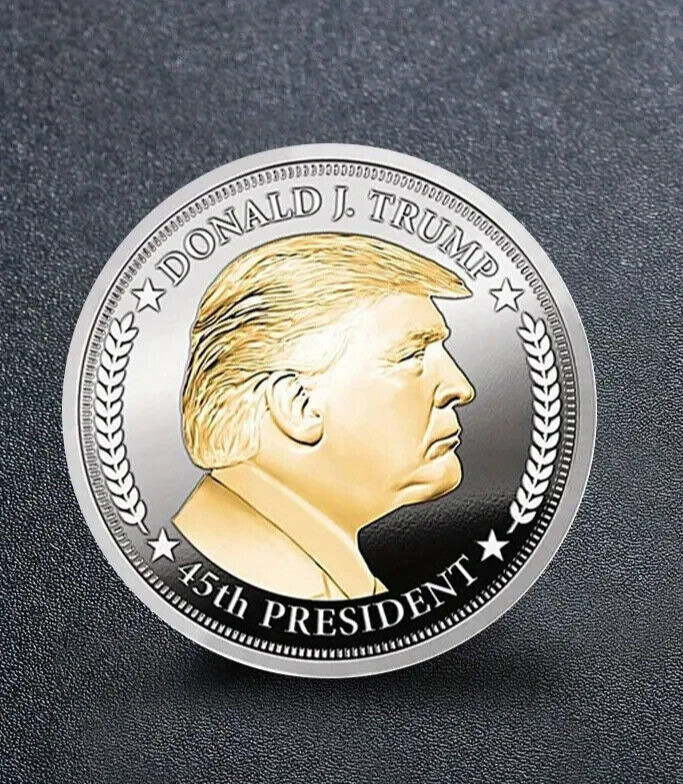DONALD TRUMP DELUXE QUALITY 2024 PRESIDENTIAL ELECTION SILVER & GOLD TONE PINS