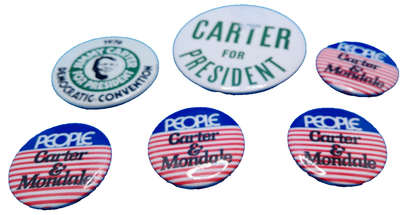 Democrat Democratic National Convention 1976 NYC pin Carter Mondale People lot 6