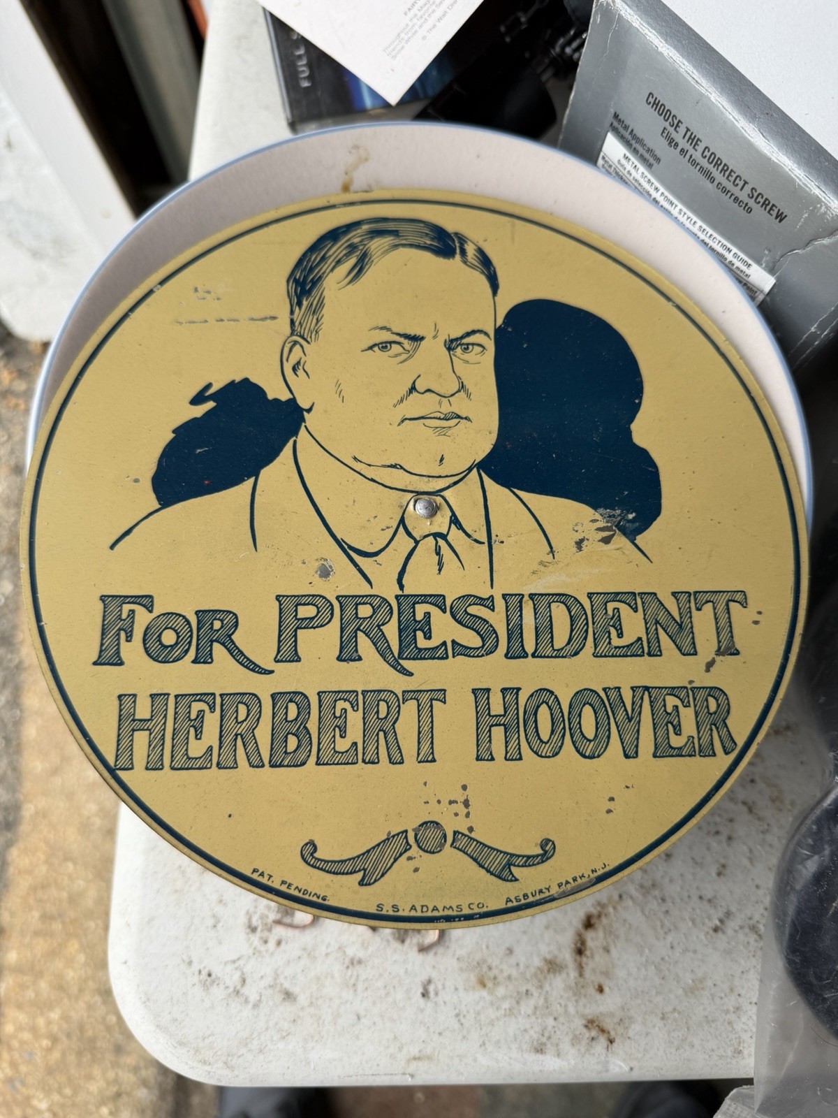 Herbert Hoover 1928 Presidential Campaign made in Asbury Park