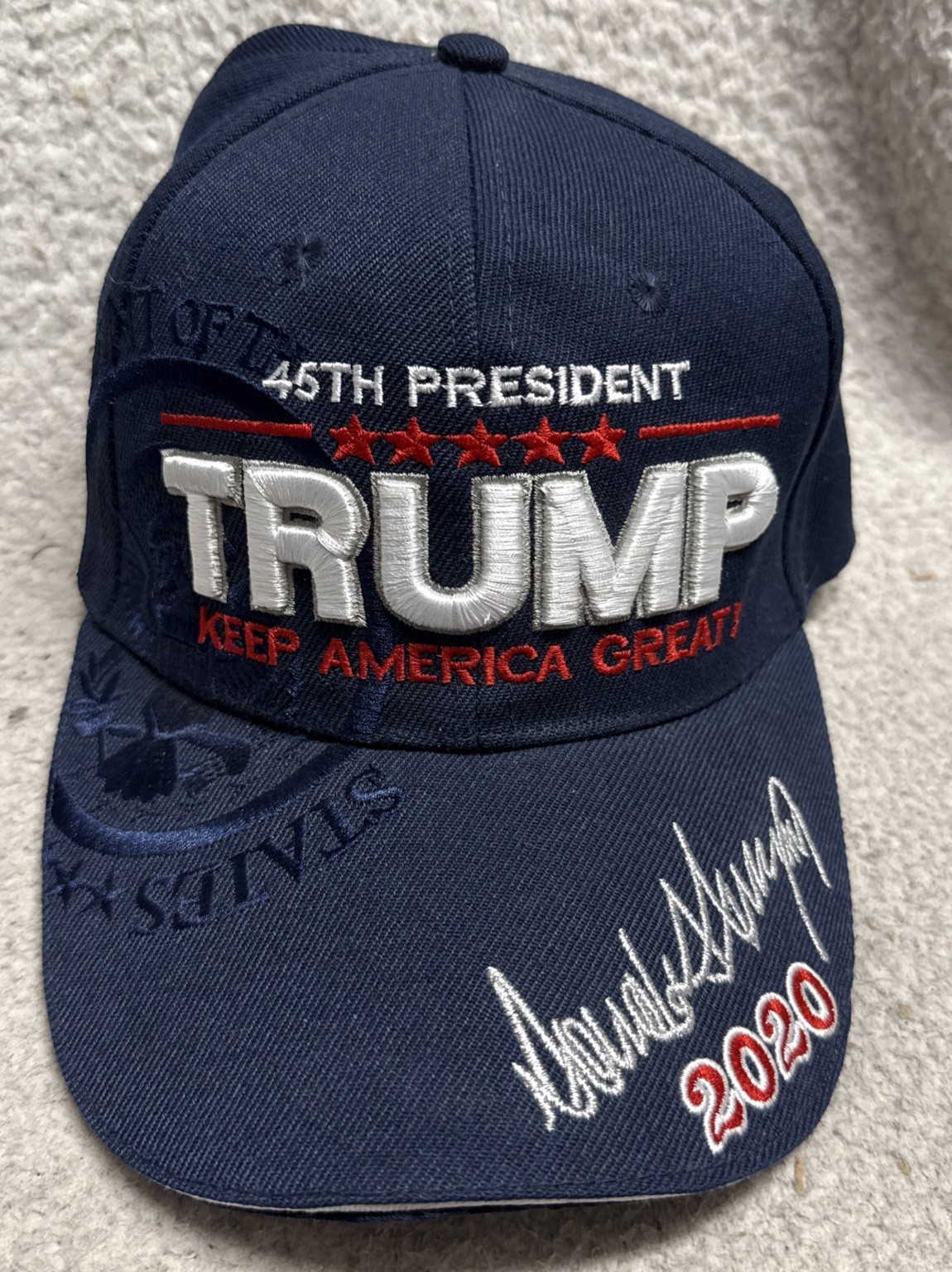 Donald Trump 45th President 2020 Keep America Great Again MAGA Hat Embroidered