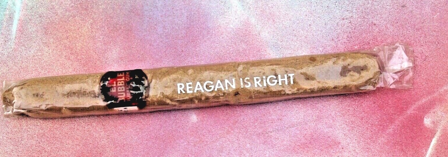 Vintage REAGAN IS RIGHT Swell Bubble Gum Cigar, 1980 NIP FREE SHIP!