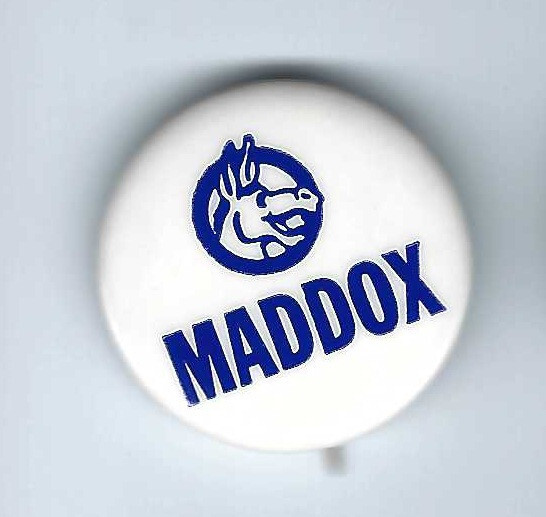 Lester Maddox American Independent Party Presidential cand 1976 political button