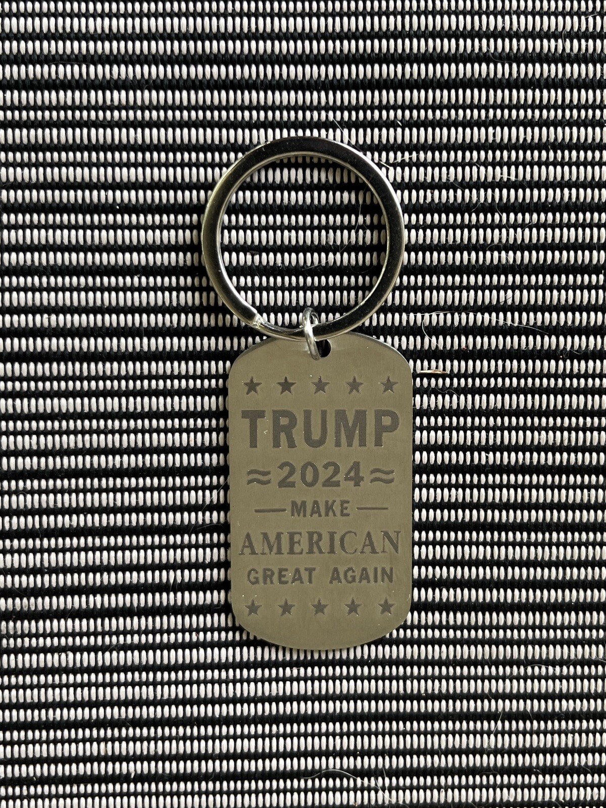 Donald Trump MAGA 2024 Laser Engraved stainless steel keychain 2024