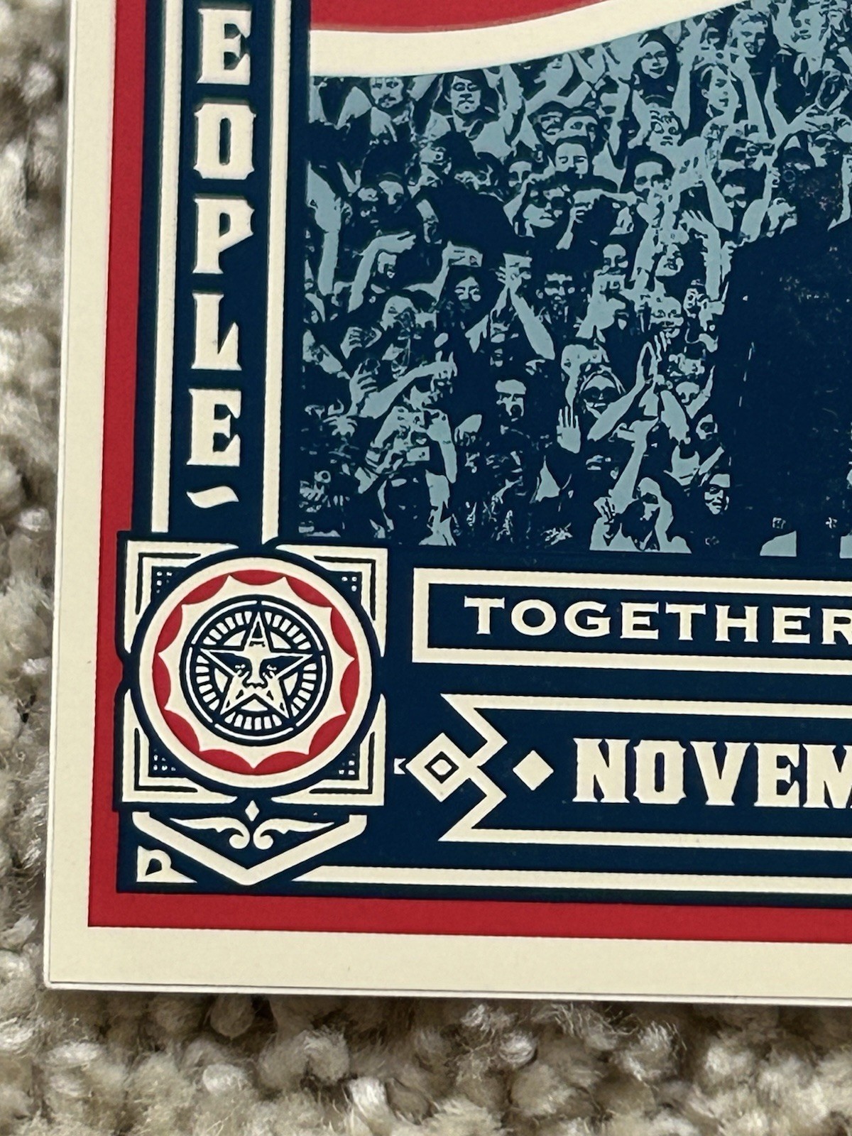 Lot Of 9 Obama Yes We Did 2008 Stickers Shepard Fairey President Political