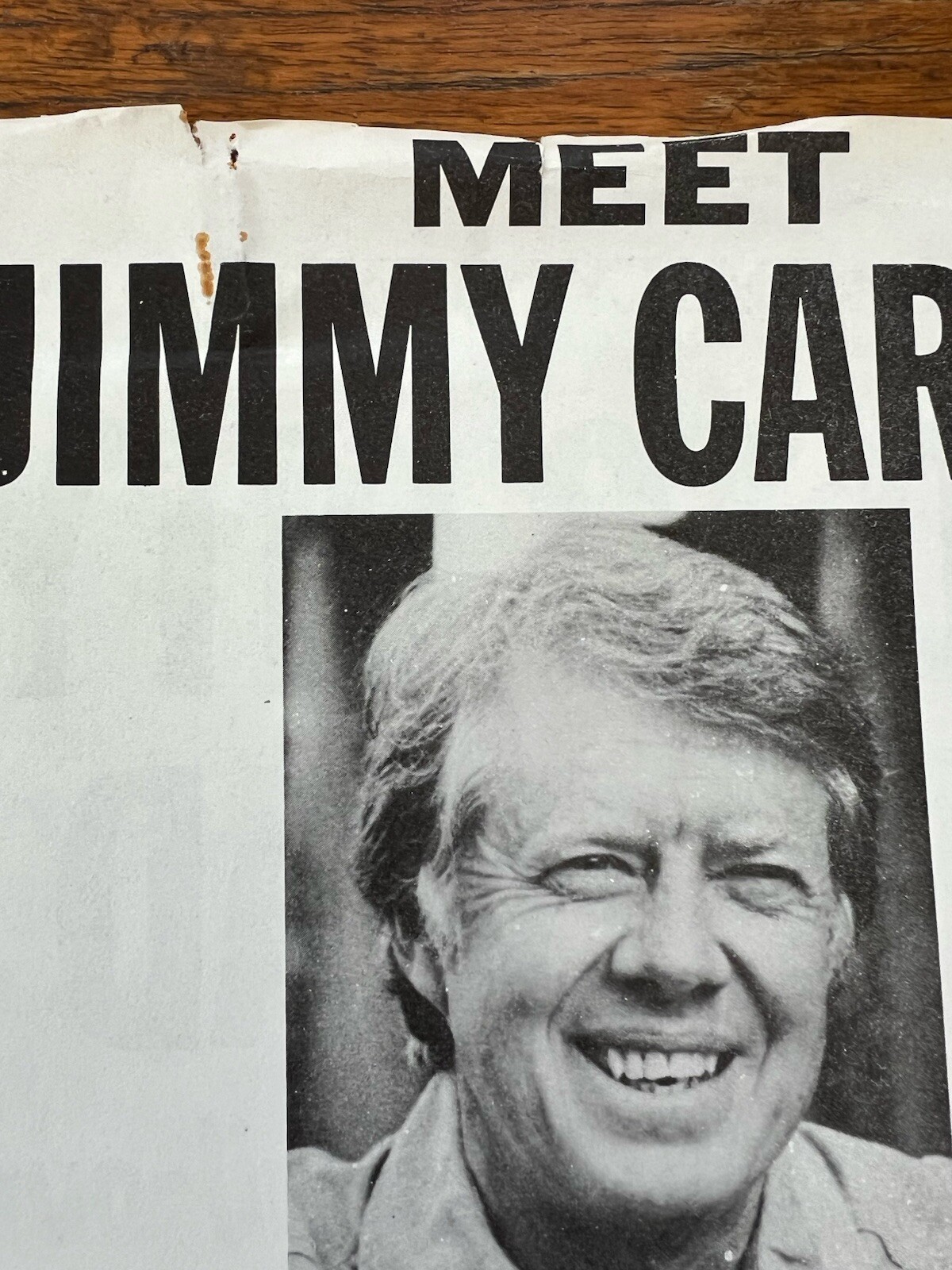 Vintage 3X Bulletins Paper Handouts Jimmy Carter 1976 President Election ILGWU