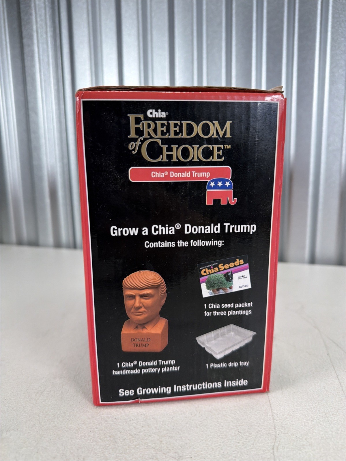 NEW Donald Trump Chia Pet 2016 Freedom of Choice Handmade Pottery Planter