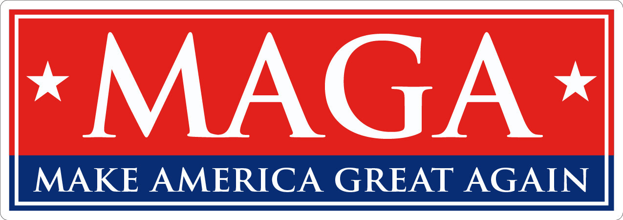 MAGA – Make America Great Again – Donald Trump – Printed Decal / Sticker