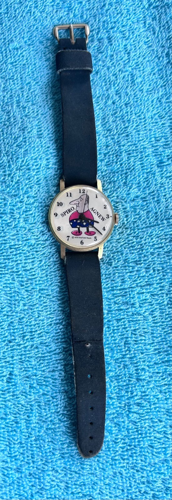 Spiro Agnew 1970 Sheffield Political Watch. Complete. Non Working. 30mm