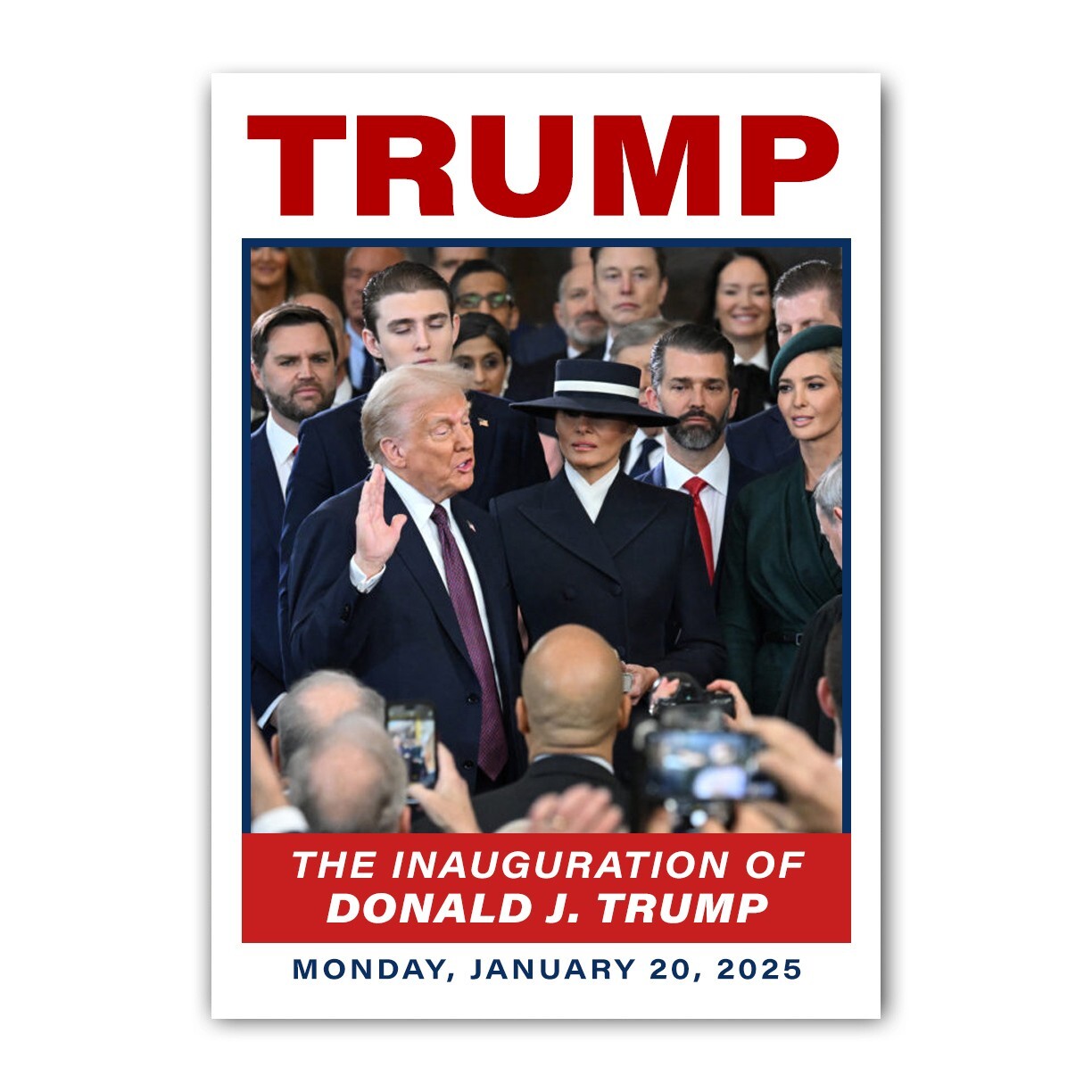 Donald Trump Commemorative 2025 Presidential Inauguration OATH Trading Card MAGA