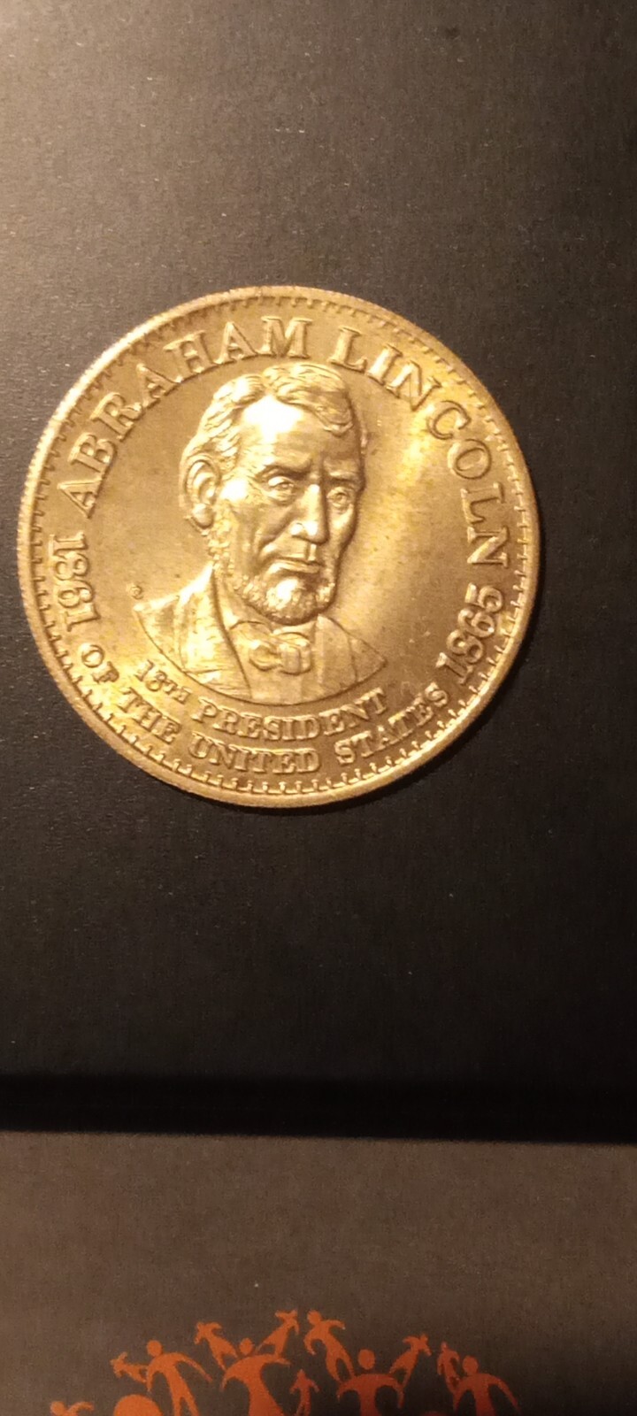 Abraham Lincoln 1864 Presidential Campaign Token, Cunningham Catalog 3-110B