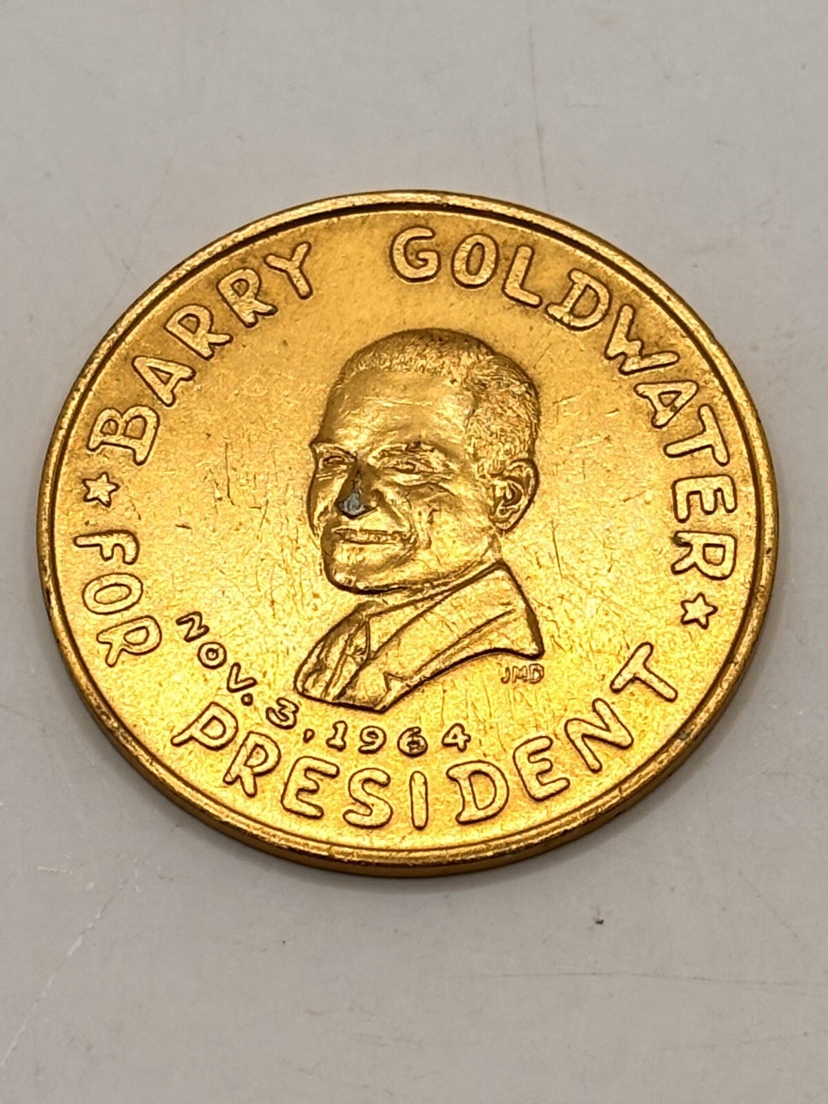 1964 Barry Goldwater For President For A Stronger America Elephant Liberty Medal