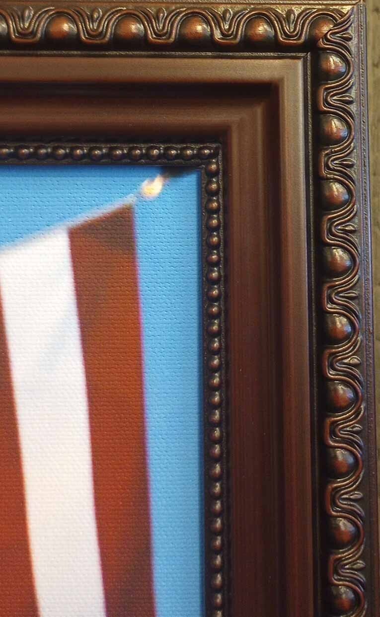 Donald Trump Assassination attempt July 2024 Pennsylvania framed canvas picture