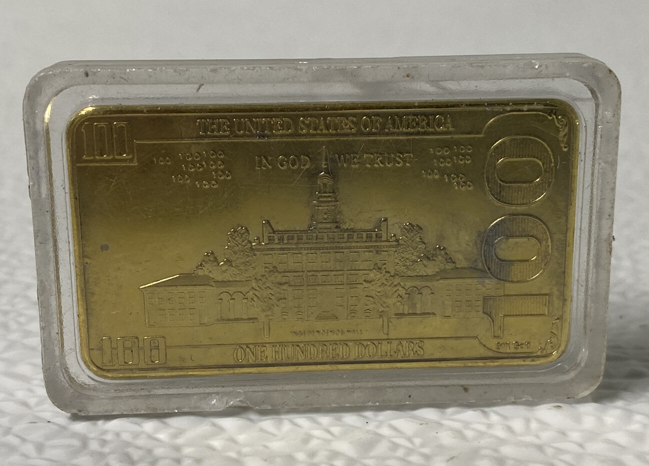 2 President Trump 24K $100 Gold Plated Bar MAGA Collectable Coin Gift