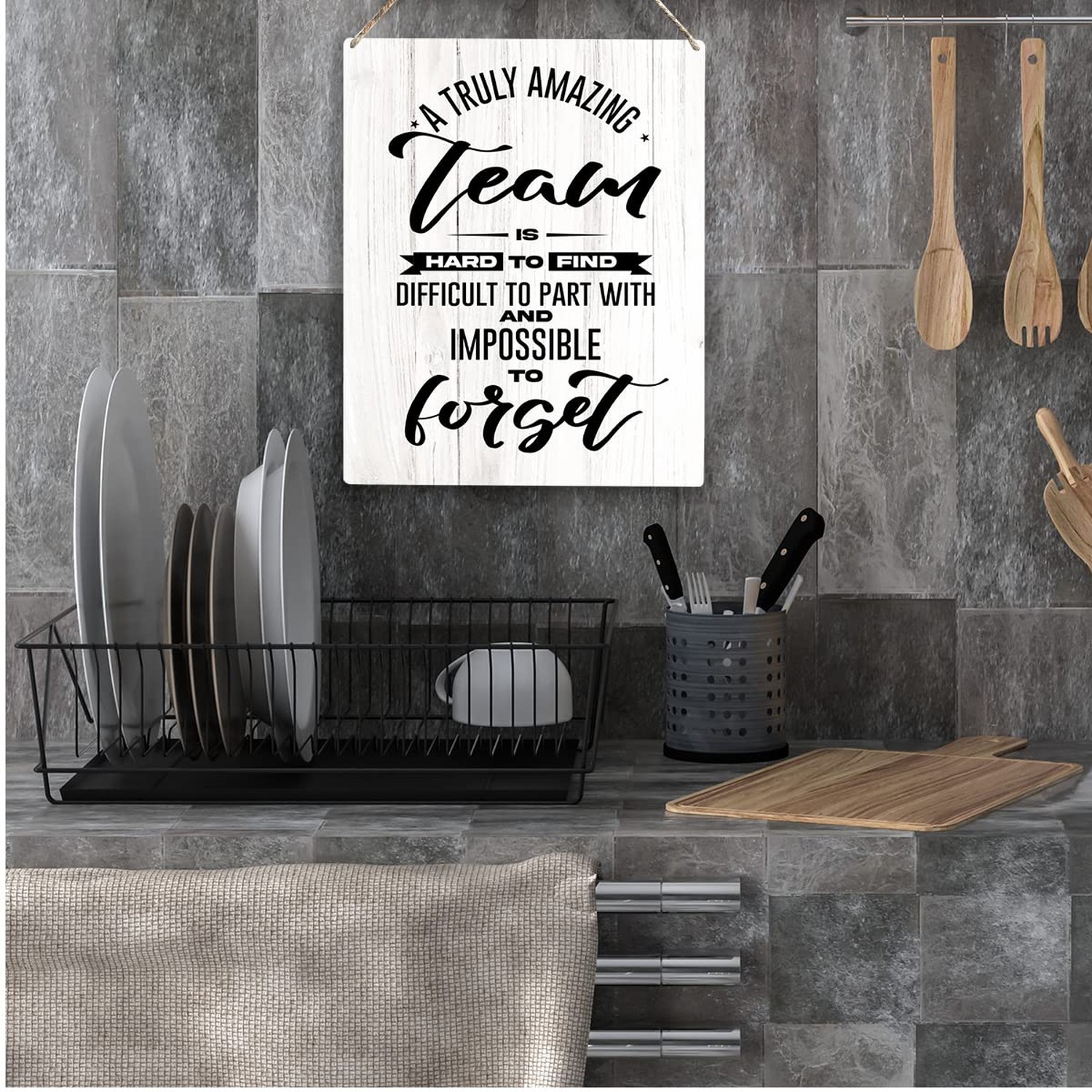 A Truly Amazing Wooden Hanging Sign Appreciation Gifts for Coworkers & Employ…