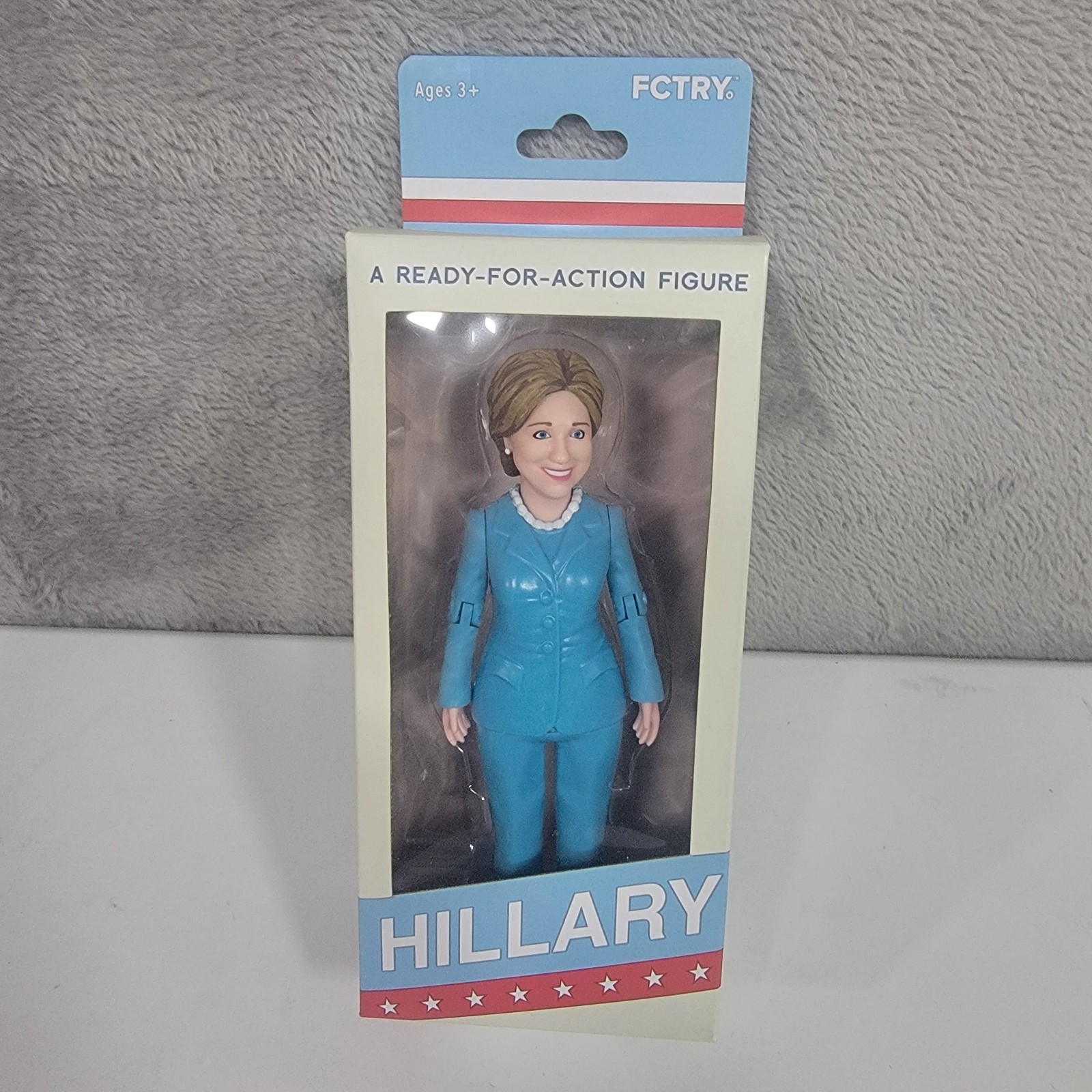 FCTRY Hillary Rodham Clinton 2016 Ready For Action Figure Mike Leavitt 6″ NIB
