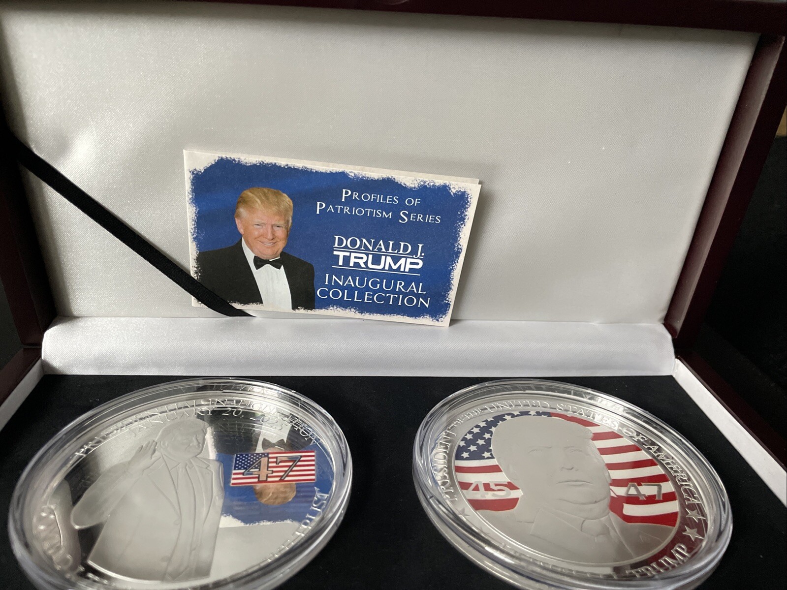 President Donald Trump USA 2025 INAUGURATION 8 OZ .999 FINE SILVER Coin LIMITED