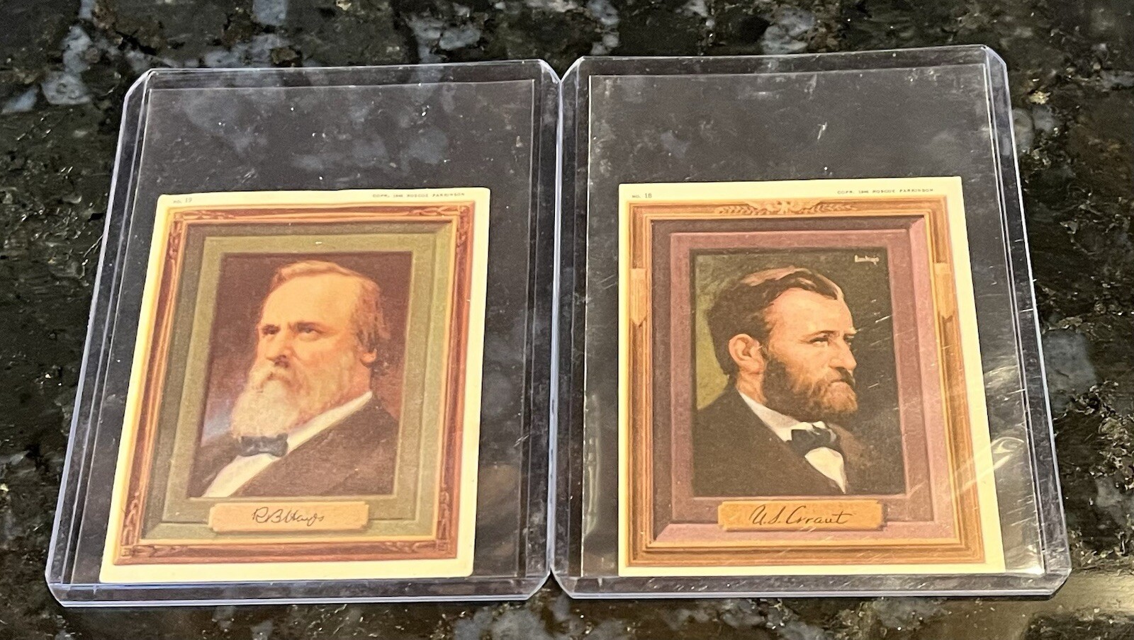 1948 Kellogg’s Ulysses Grant & Rutherford B Hayes Portraits Of The Presidents