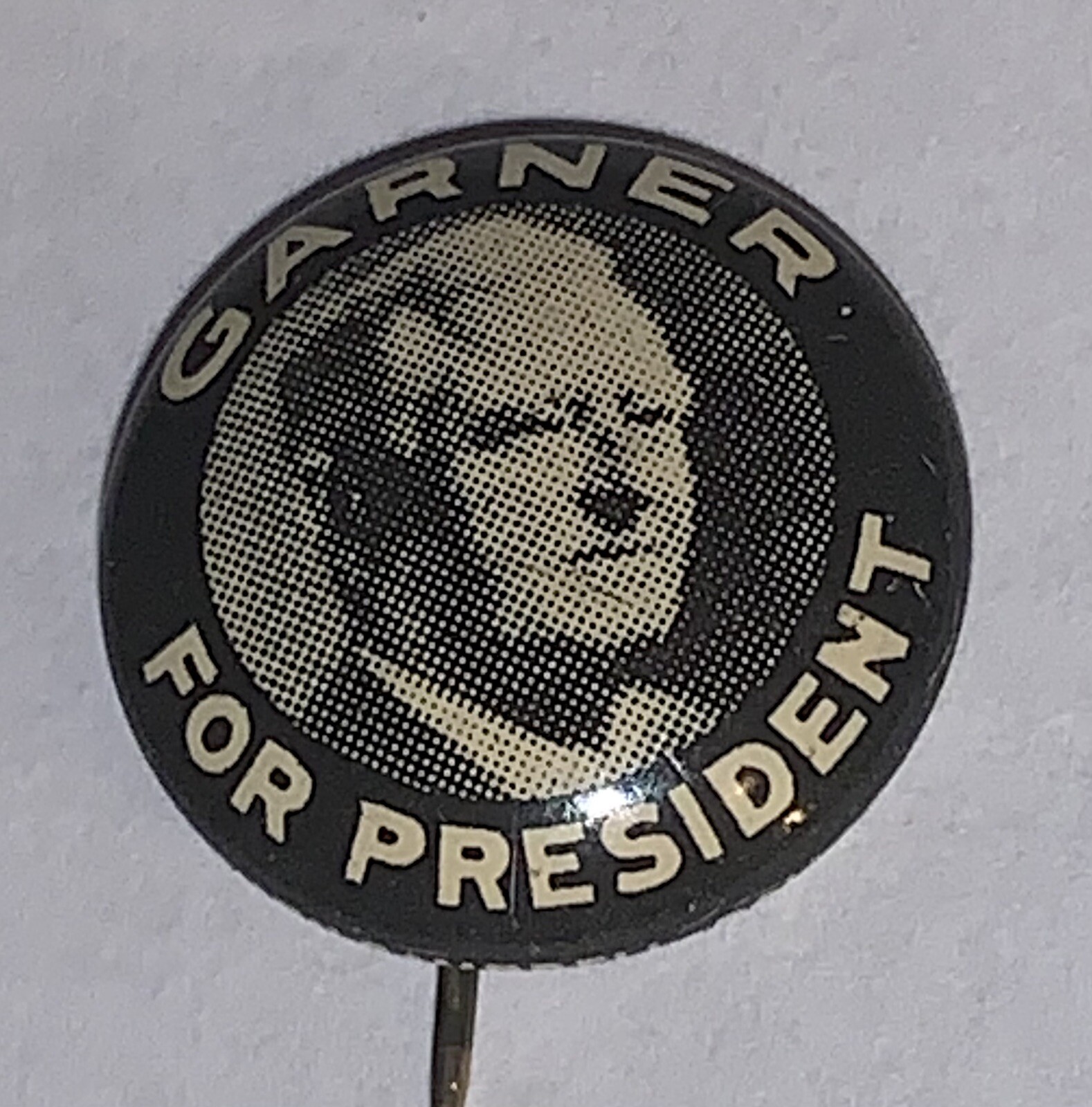 1940 John Nance Garner Presidential Campaign Pinback (FDR’S VICE PRESIDENT) 5/8″
