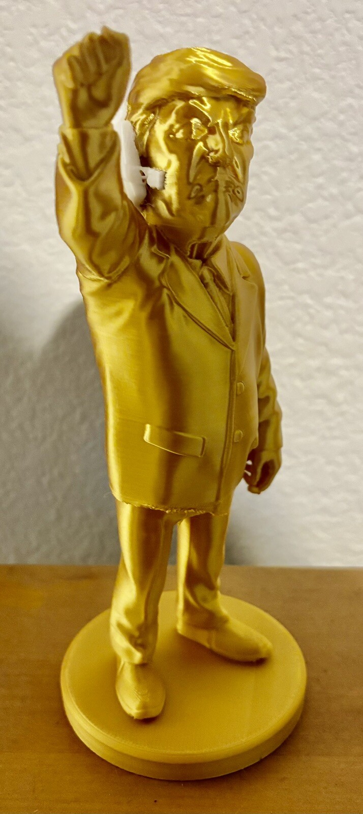 Gold Golden Donald Trump 47 DJT MAGA Fight Statue Made in USA