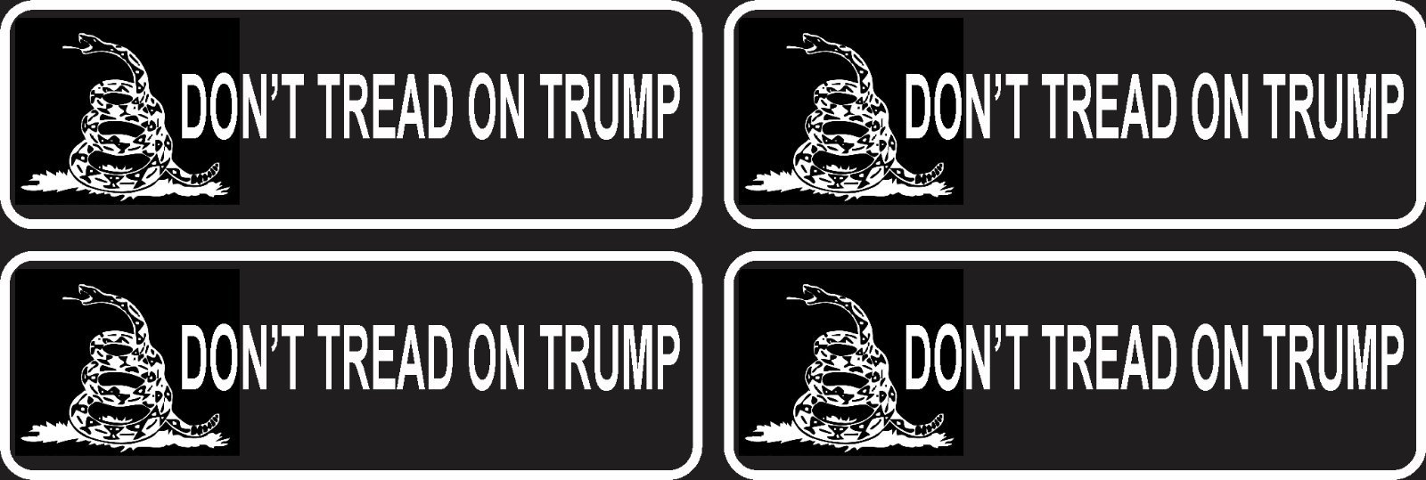 4PCS* HELMET HARD HAT GADSDEN DONT TREAD ON TRUMP STICKER DECAL BUMPER