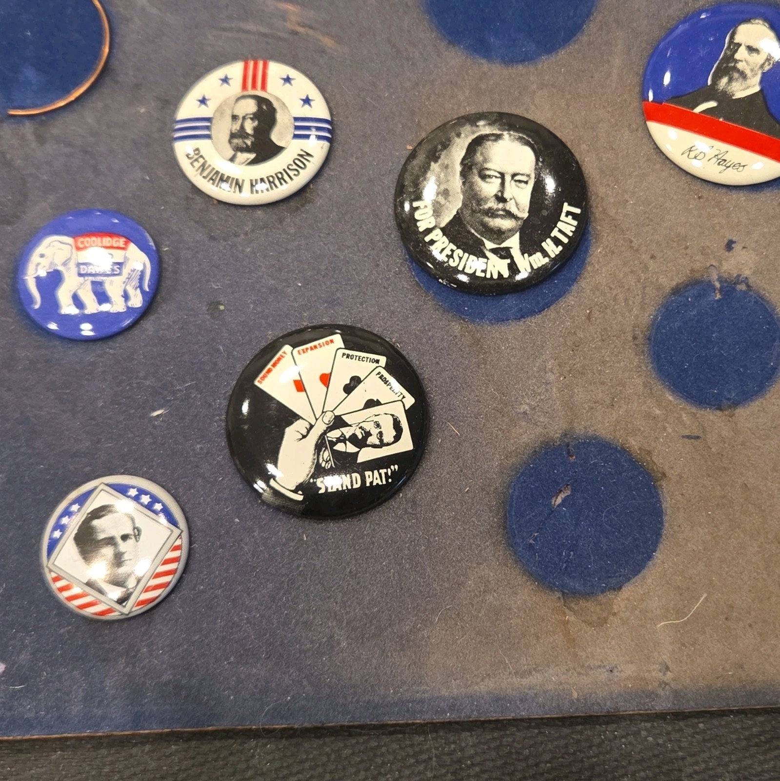 A Collection Of 18 Vintage Campaign Buttons