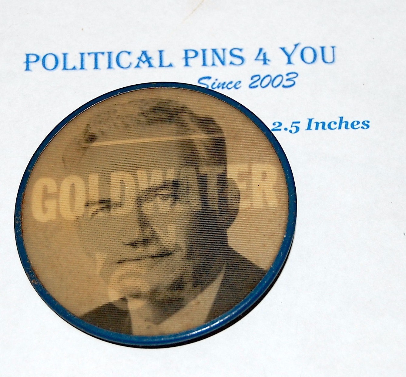 1964 BARRY GOLDWATER VARIVUE FLASHER campaign pin pinback button badge political