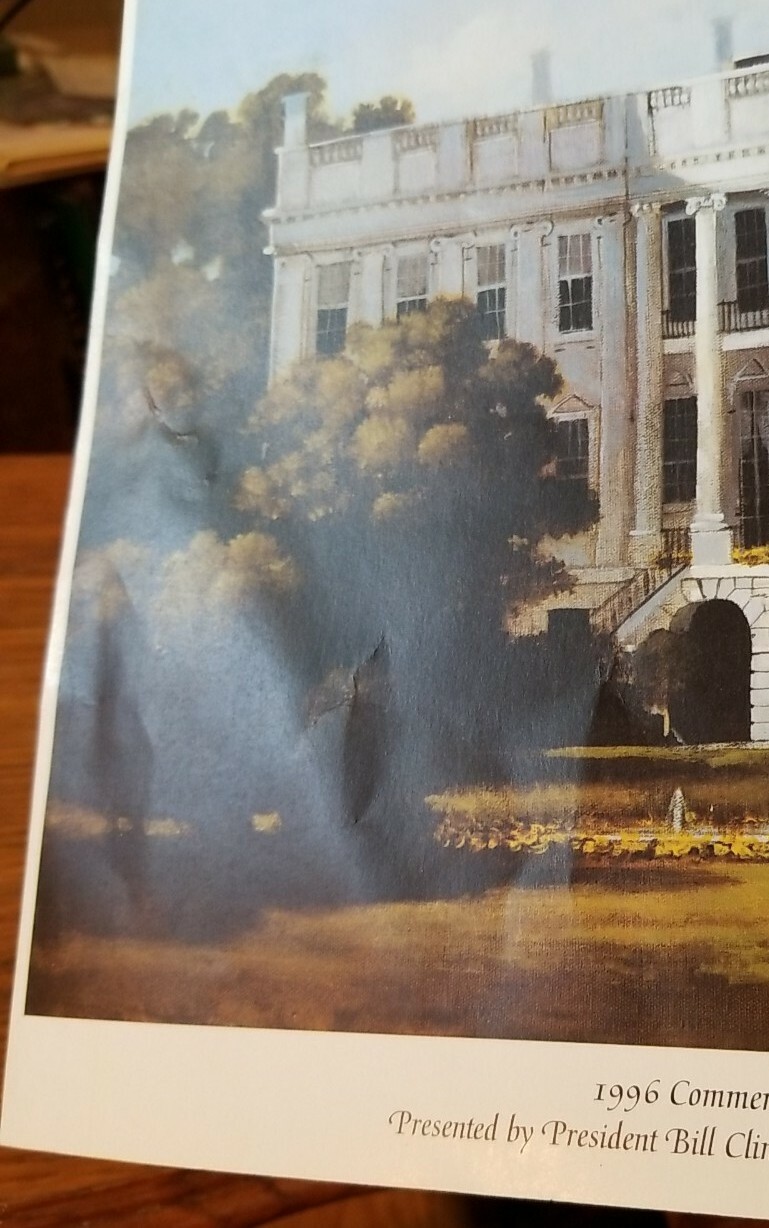 1996 White House Photo presented by Bill Clinton & Dem. Ntl. Committee – 11 x 9