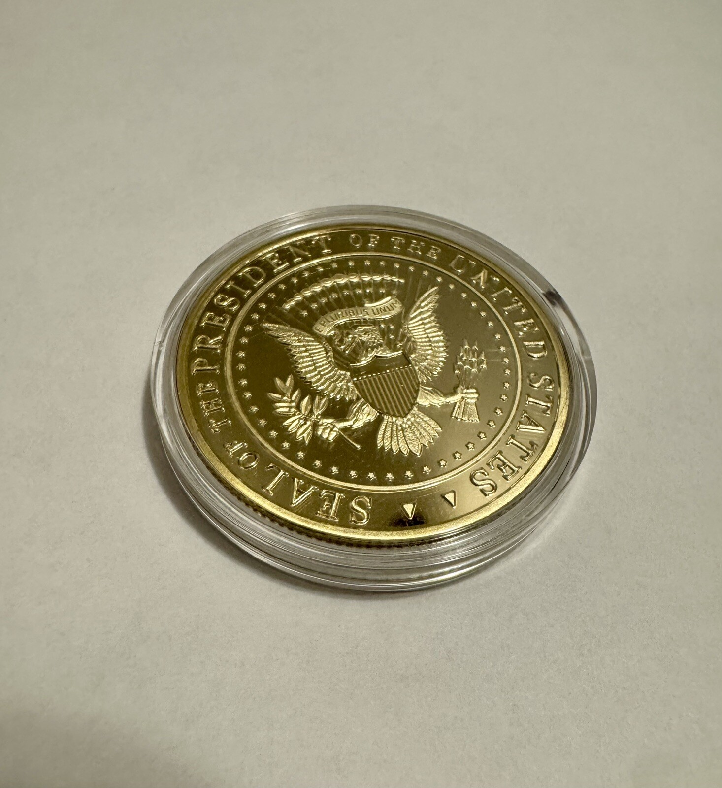 Trump Coin & Koozie Second Term 2025-2029 President Donald Trump- FREE SHIPPING