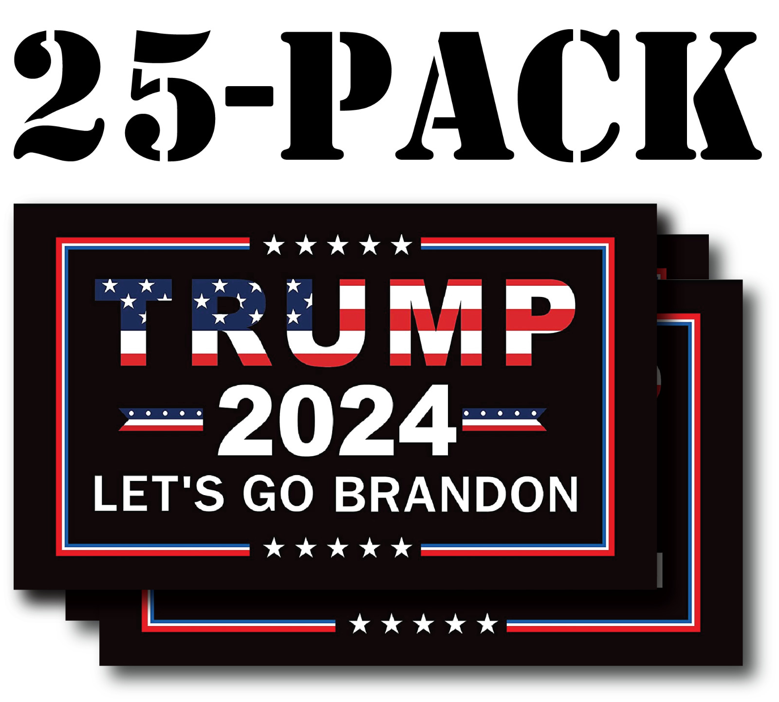 25PCS SET TRUMP 2024 BUMPER STICKER STICKERS TAKE SAVE AMERICA BACK DONALD MAGA