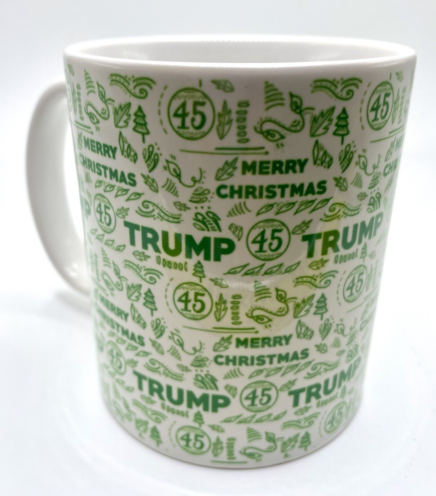 President Donald Trump 45 Merry Christmas Mug Coffee Cup Ceramic 10oz USA