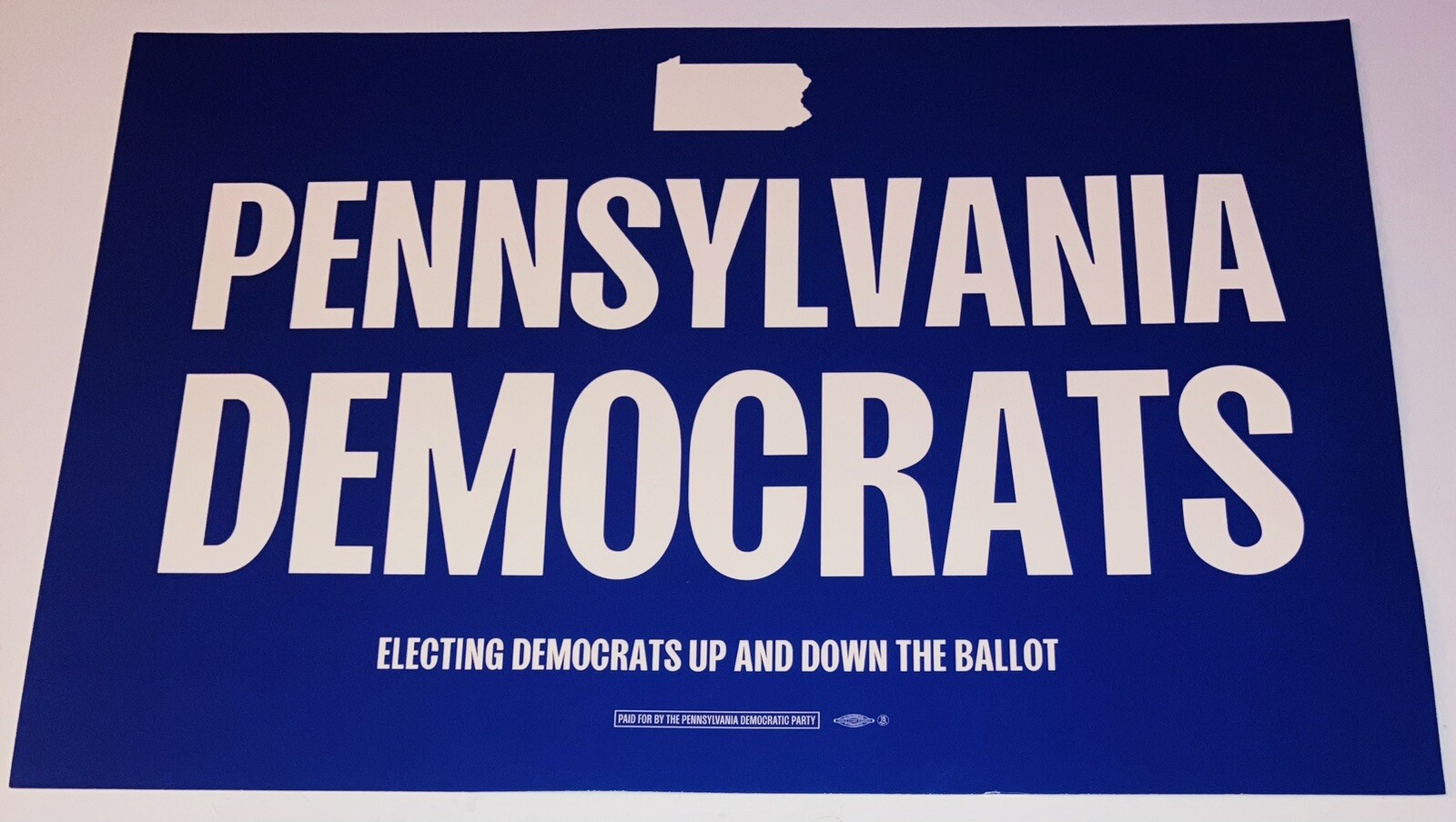 NEW PENNSYLVANIA DEMOCRATS KAMALA HARRIS OFFICIAL CAMPAIGN RALLY SIGN POSTER!