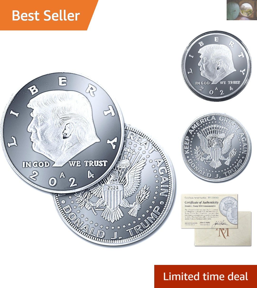 Show Your MAGA Spirit with 2024 Donald Trump Silver Coin – Collector’s Delight
