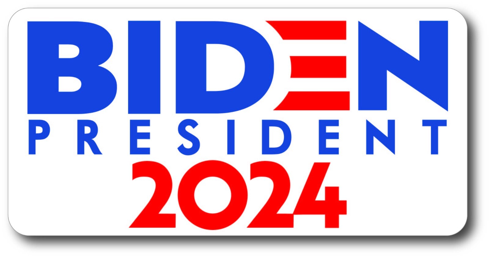 BIDEN JOE FOR PRESIDENT 2024 CAMPAIGN BUMPER STICKER DEMOCRAT