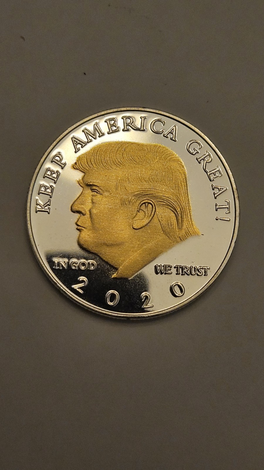 Donald Trump Liberty 2020 Gold Layered Coin