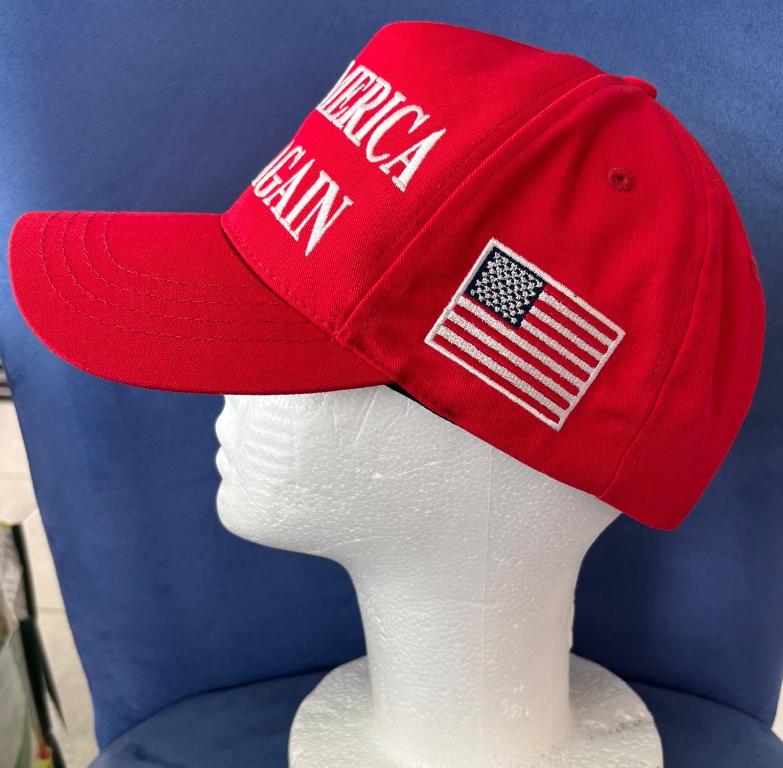 Official TRUMP Make America Great Again Red Snapback Hat Cali Fame 45-47 USA